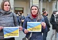 Ucraina, la manifestazione per la pace in piazza Palazzo di Citta' a Torino © ANSA