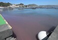 Il mare di Baia rosso per le alghe del lago di Averno © ANSA