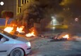 Libia, protesta contro il carovita: pneumatici bruciati a Tripoli (ANSA)