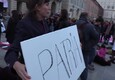 Aborto, a Torino flash-mob contro il motto 'Dio, patria e famiglia' © ANSA
