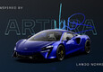 Blu lucido e nero per la McLaren Artura di Lando Norris (ANSA)