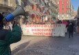 Napoli, corteo di protesta per reddito di cittadinanza nelle strade del centro (ANSA)