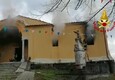 Incendio in sala parrocchiale a Lucca (ANSA)