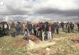 Terremoto in Siria, sepolture ad Aleppo (ANSA)