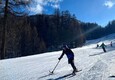 Dalla moto agli sci, Malagoli con i ragazzi di Bmw SciAbile (ANSA)