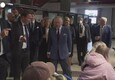 Carlo III in Germania, la visita a un centro di accoglienza per i rifugiati ucraini (ANSA)