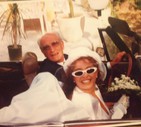 Tiziana Cucè con il papà in un giorno molto speciale, Messina 5 settembre 1992 © ANSA