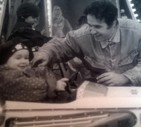 Camilla Marchi, a Livorno sulle giostre alla Rotonda con papà il 20 ottobre 1995 © ANSA