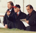 4 dicembre 1996, Arrigo Sacchi in panchina segue Milan-Rosenborg © ANSA 