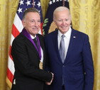 Springsteen e Biden (ANSA)