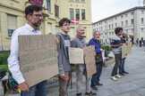 Ativistas climáticos protestam contra reunião do G7 em Venaria Reale
