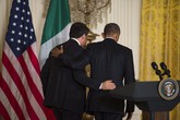 Barack Obama e Matteo Renzi (ANSA)