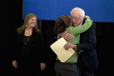 Bernie Sanders, Heidi Allen, Jane Sanders (ANSA)