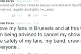 Mariah Carey annulla concerto Bruxelles