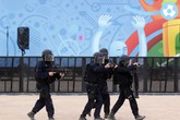 L'esercitazione anti-terrorismo a Lione (ANSA)