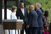 Laura Bush, Barack Obama, John Lewis, George W Bush (ANSA)