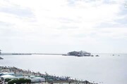 Timelapse Concordia vista da spiaggia Genova