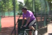 Renzi in bici a Forte dei Marmi