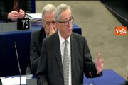 Strasburgo, Juncker: Stati Ue mantengano loro impegni per migranti