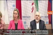 Accordo nucleare Iran, Mogherini: segnale di speranza per tutto il mondo