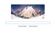Doodle di Google dedicato alla prima ascensione del Monte Bianco (8 agosto 1876)