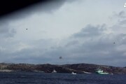 Un video amatoriale dell'elicottero caduto in Norvegia
