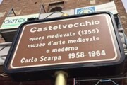 palloncini e festa per recupero opere Castelvecchio