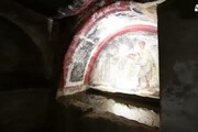 Nuova vita ad affresco in catacombe di San Gennaro