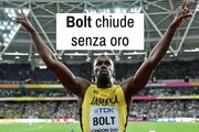 Bolt chiude senza oro