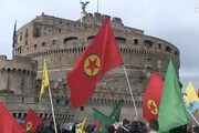 Erdogan a Roma, la protesta dei crudi