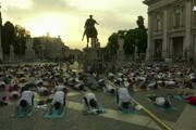 Roma, lezioni di yoga in Campidoglio