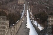 La Muraglia Cinese coperta di neve