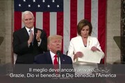 Trump non stringe la mano a Pelosi e lei strappa il discorso