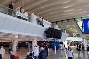 Alitalia, la protesta dei lavoratori all'aeroporto di Fiumicino
