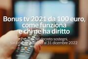 Bonus tv 2021 da 100 euro, come funziona e chi ne ha diritto