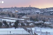 Neve a Gerusalemme, la Citta' santa imbiancata