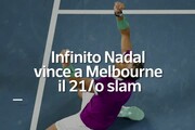 Infinito Nadal, vince a Melbourne il 21/o slam