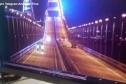 Esplosione e incendio sul ponte di Kerch, che collega Crimea e Russia
