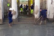 Frana Casamicciola, Protezione civile al lavoro per ripulire le strade dal fango