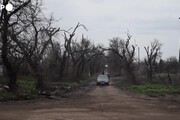 Ucraina, solo macerie ed edifici distrutti in un piccolo villaggio vicino a Kherson