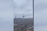 Ucraina, colpita la torre della tv di Kiev