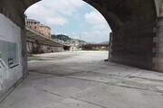 Allarme siccita' a Genova, il torrente Polcevera senza acqua