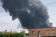 Maxi-incendio in azienda petrolchimica nel Milanese