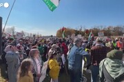 Marcia per i palestinesi vicino alla casa di Biden in Delaware