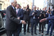 Napolitano, Mattarella alla camera ardente del presidente emerito