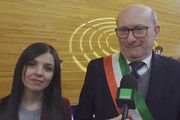 Gubbio, il sindaco Stirati all'Europarlamento: 'Eccezionale portare i ceri fuori dall'Italia'