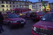 Crollo Firenze, vigili del fuoco al lavoro nel cantiere