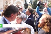 Fila all'ambasciata russa a Roma, 'Russia libera'