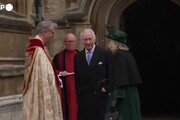 Carlo con Camilla alla tradizionale messa di Pasqua a Windsor