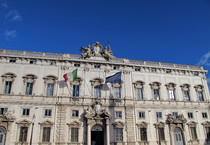 La facciata del Palazzo della Consulta (ANSA)